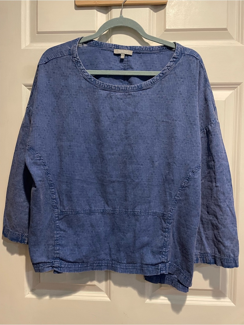 Habitat Indigo Blue Relaxed Cotton Tunic Top